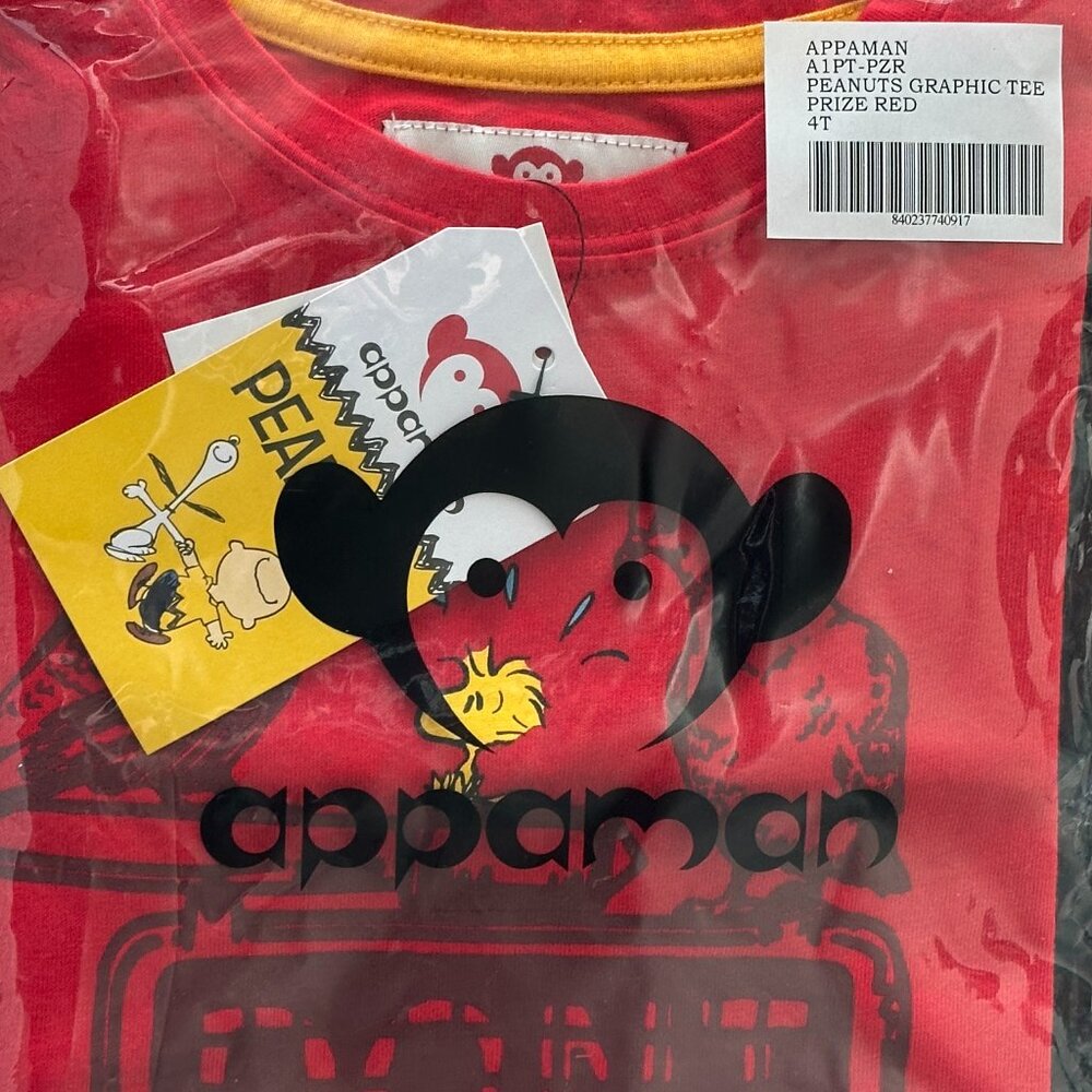 Peanuts By Appaman Kids Long-Sleeve Red T-Shirt With Woodstock & Pigeons Graphic - Picture 3 of 8